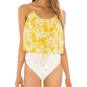 Free People Intimately Floral Halter bodysuit – Size XS
